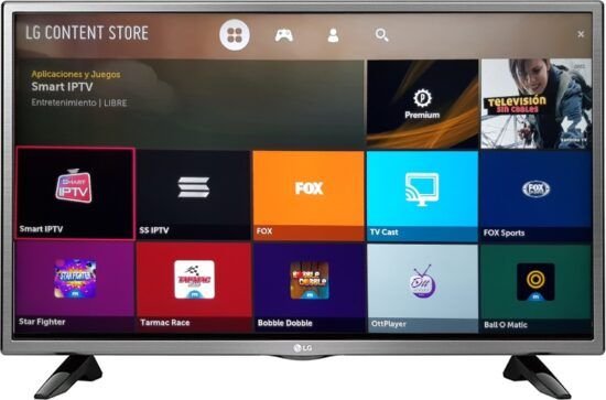 Smart TV met IPTV app